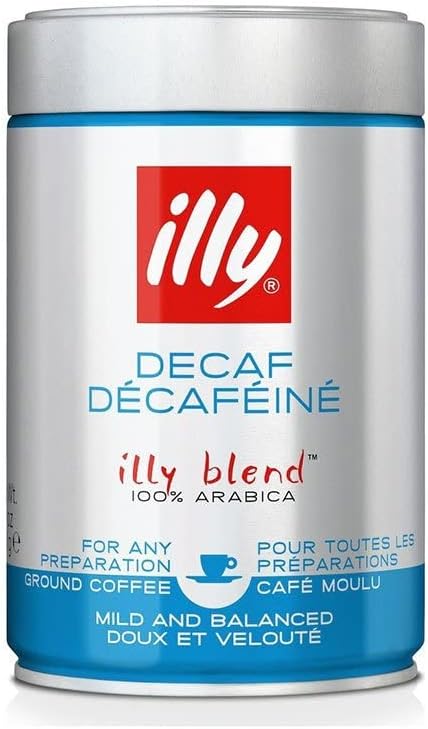 illy Coffee Ground Decaffeinated Coffee 250g (Pack of 3)
